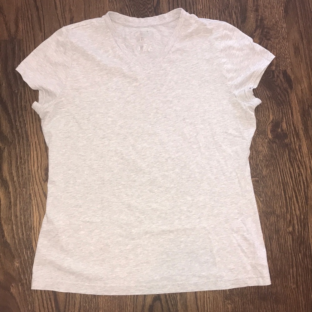 gray v neck women’s t shirt